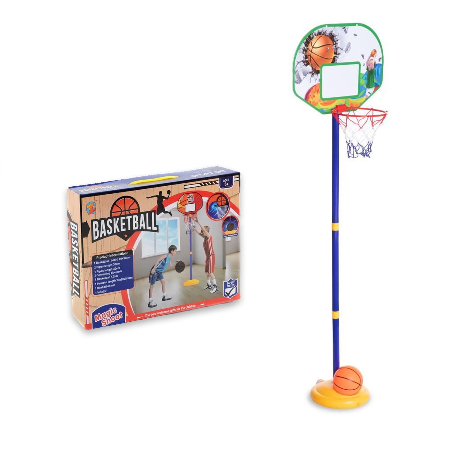 Sdfit - Set Aro De Basketball Infantil + Pelota Zg270-9