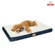 thumbnail image 1 of Cama Antiestrés Para Perros Gatos Con Colchón Ortopédico Talla M 75x50cm Color Beige Con Azul, 1 of 11