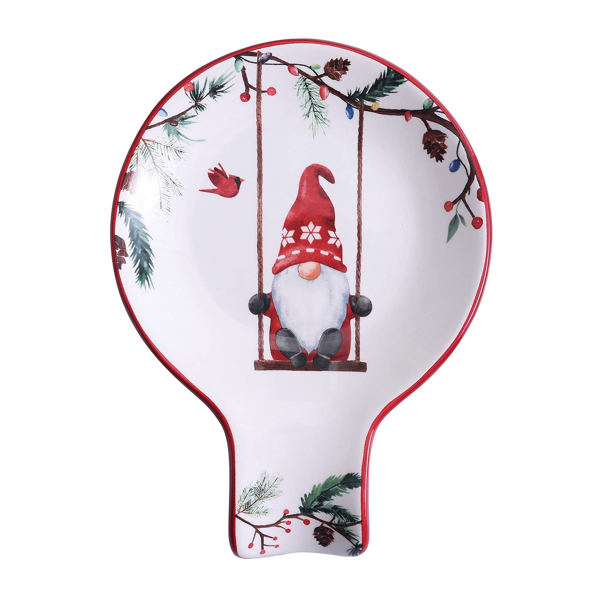 Xusx111 - Reposo De Cuchara Para Estufa, Soporte De Cuchara De Cerámica Para Mostrador De Cocina, Fácil De Limpiar Cuchara De Café Reposo De Lavavajillas, Reposo De Utensilios De Cocina Para Cucharas