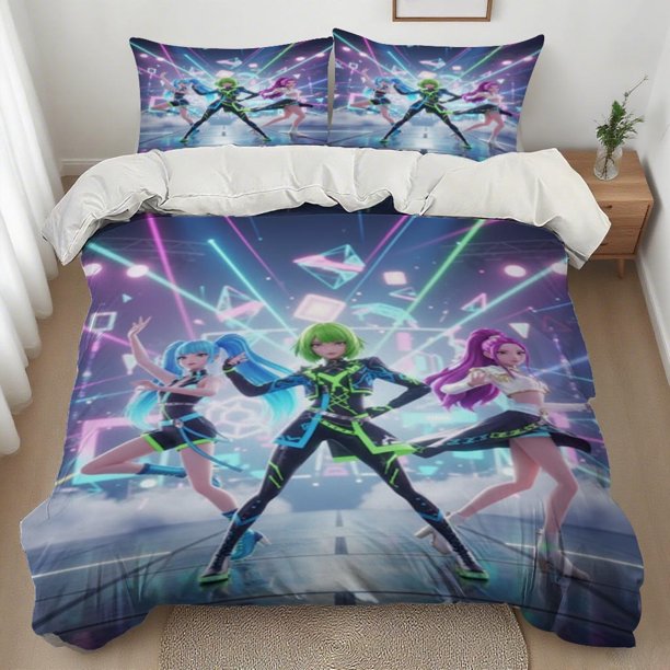 3pcs K-POP Future Stage Printed Duvet Cover Set Halloween Must-Have