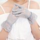 thumbnail image 1 of suxuMhao Guantes de Encaje con Volantes, Guantes de Ciclismo Guantes para Boda Guantes de Protección Solar Guantes para Conducir para Verano, Azul Gris, Talla Única (9.84 Pulgadas), 2 Pares, Estilo 1, 1 of 2