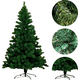 thumbnail image 1 of Árbol de Navidad verde de 210 cm con patas de metal de lujo de 1000 ramas, 1 of 3