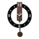 thumbnail image 1 of Reloj de pared con péndulo acrílico, fácil de leer, decorativo, moderno, silencioso, para colgar en la cocina, dormitorio, regalo para sala de estar. Negro, 1 of 5