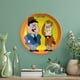 thumbnail image 5 of Plato Decorativo de Porcelana El Gordo y El Flaco Desmarcar 15 cm, 5 of 6