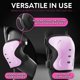 thumbnail image 3 of Protective Gear SKATEWIZ - Coderas (talla L), color rosa y negro, 3 of 7