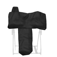 Xusx111 - Cubierta Impermeable Del Sillín Del Caballo Occidental Con Correas Elásticas Para Fijar De Forma Segura Cada Esquina Y Parachoques - Se Adapta A La Mayoría Del Sillín Occidental De Tamaño Co