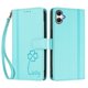 thumbnail image 3 of Funda Cartera Trébol para Samsung Galaxy A05/M05 4G con Ranuras Tarjetas y Carga Inalámbrica Verde menta, 3 of 6