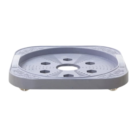 Ioensy - Base De Cilindro De Gas Móvil Pp Con Asas Para Botellas De Gas, Plantas En Macetas, Jarrones, Color Gris