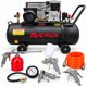 thumbnail image 1 of Compresor De Aire ERUX 100 Litros 3 HP| H2065 | 220V | 250 L/min | 115 PSI + Kit Neumático 5 Piezas, 1 of 12