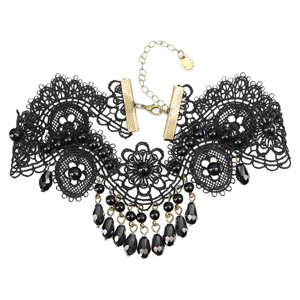 Ioensy - Gargantilla Gótica De Encaje Retro Elegante Para Disfraz De Halloween Mujeres Niñas