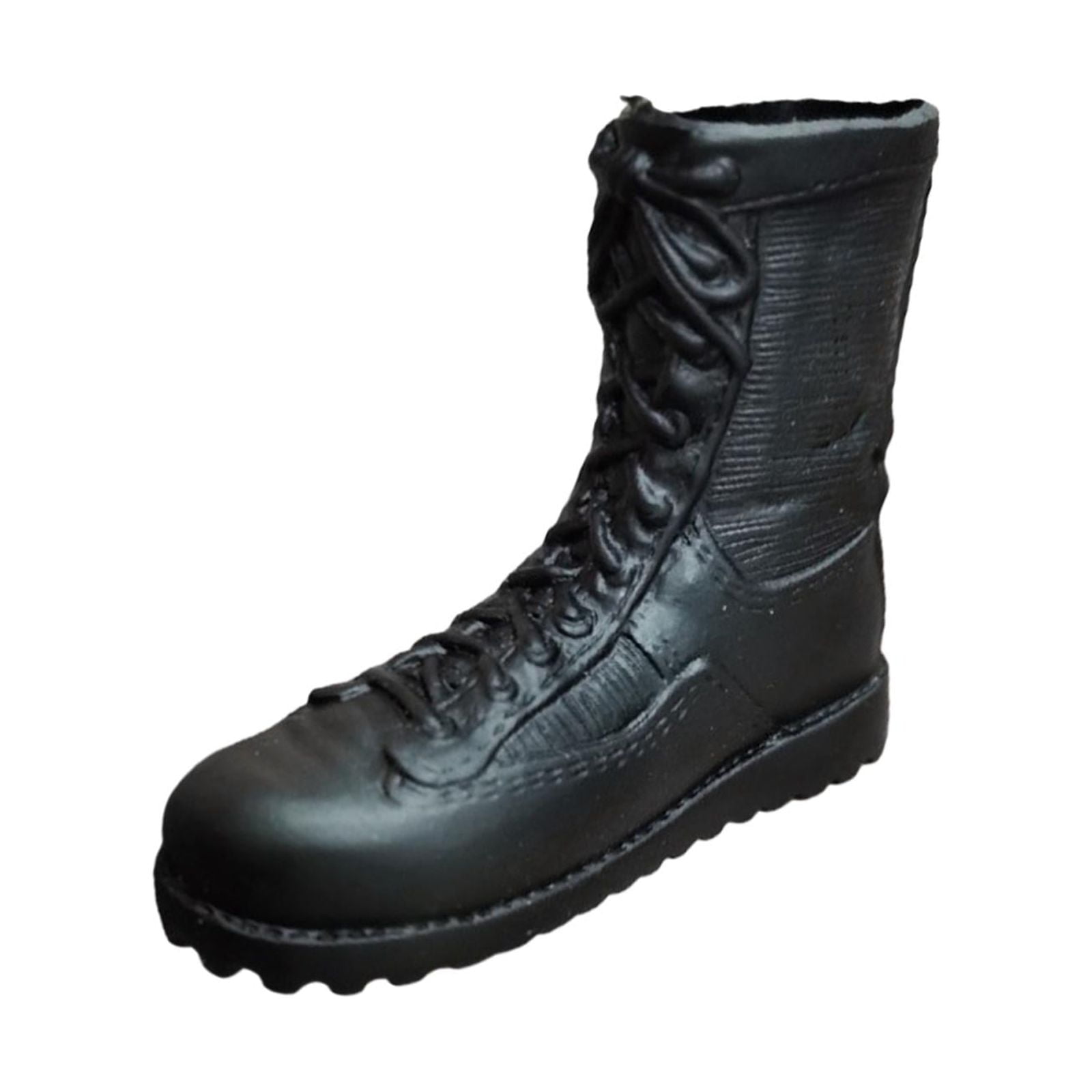 Magideal - Zapatos De Soldado A Escala 1:6, Botas Clásicas De , Botas Formales De Invierno A Media Pantorrilla, Moda Negra Para Figura De Acción Masculina
