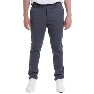 Truval - Pantalon Frente Plano Spandex Azul Piedra Gris Oscuro 56