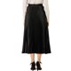 thumbnail image 3 of Falda de fiesta plisada midi con cintura elástica metálica para mujer NOMADIC NOOK 2XL Negro, 3 of 7