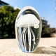 thumbnail image 3 of Estatuilla De Medusas, Artesanía De Cristal De Blanco, 3 of 4