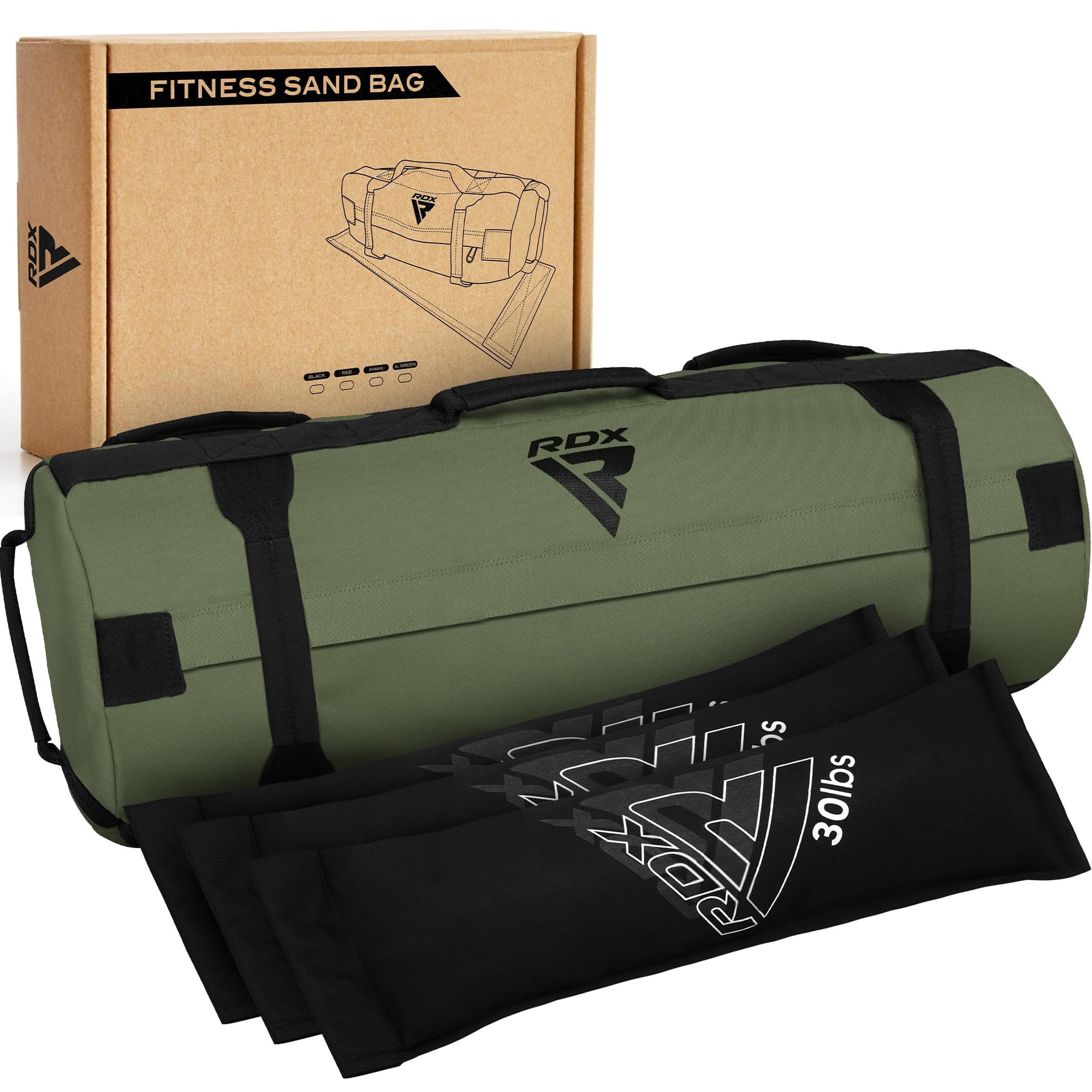 Bolsa Eléctrica Sandbag Rdx Fitness Con Pesas, De 5 A 200 Kg