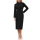 thumbnail image 1 of INSPIRE CHIC Vestido Elegante de Mujer Lápiz Cuello en V Manga Larga 2025 Vestidos de Trabajo a la Rodilla XL Negro, 1 of 5