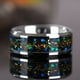 thumbnail image 1 of 1pc Fashionable Exquisite 8MM Titanium Steel Starry Sky Ring Engagement Wedding Jewelry For Men, 1 of 2