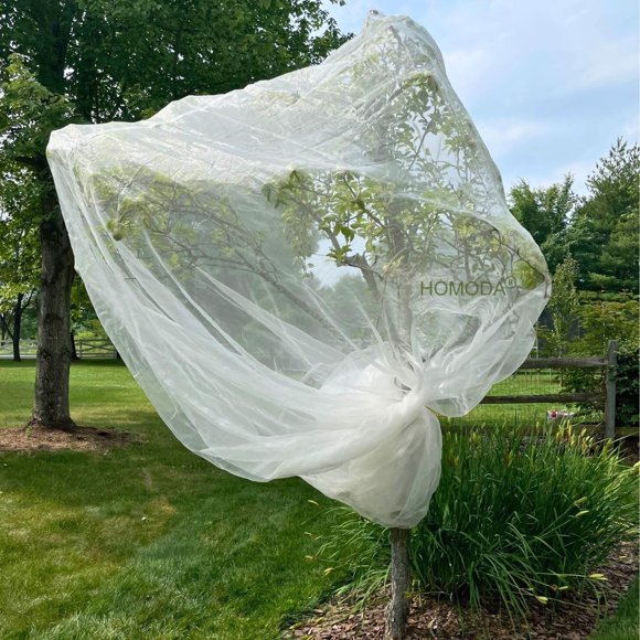 Red Protectora para Árboles Frutales Homoda 457x457cm con Cierre y Cordón Ajustable