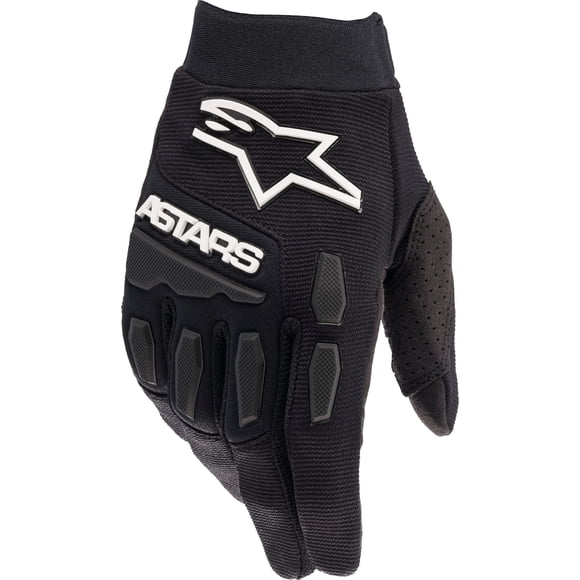 Guantes Alpinestars Full Bore de gamuza sintética en blanco y negro