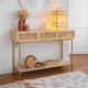 thumbnail image 2 of Aparador Rattan Natural con Cajones y Base Dorada 110 cm, 2 of 3