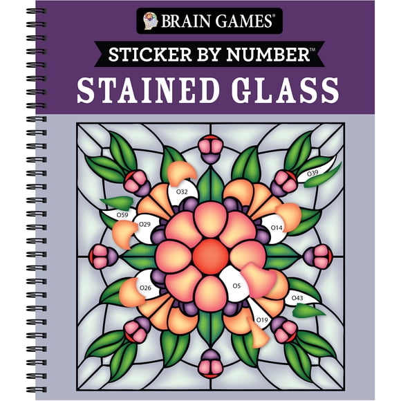 Sticker por Número Brain Games Vidriera con 28 Imágenes