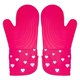 thumbnail image 1 of Juego de guantes de cocina Paris Hilton, resistentes al calor, para ollas, rosas, 1 of 3