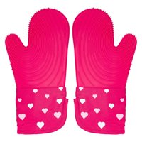 Juego De Guantes De Cocina Paris Hilton, Resistentes Al Calor, Para Ollas, Rosas