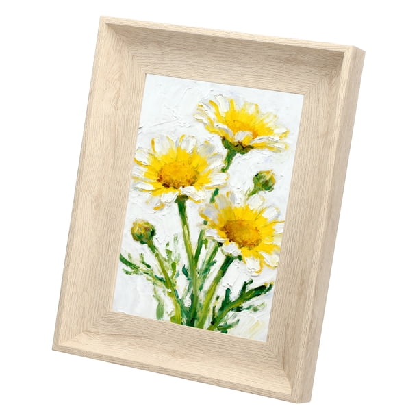 Uxcell Marco de Fotos Rectangular Color Abedul, Marco de Resina de 8.8x10.8 Pulgadas para Decoración de Hogar Oficina, Adecuado para Foto de 15.2x20.3cm