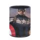 thumbnail image 3 of Capitán América-theme Cylinder Pen Holder Pencil Organizer with Flannel Lining PVC Leather Material Cardboard Base for study work 10*8CM, 3 of 6