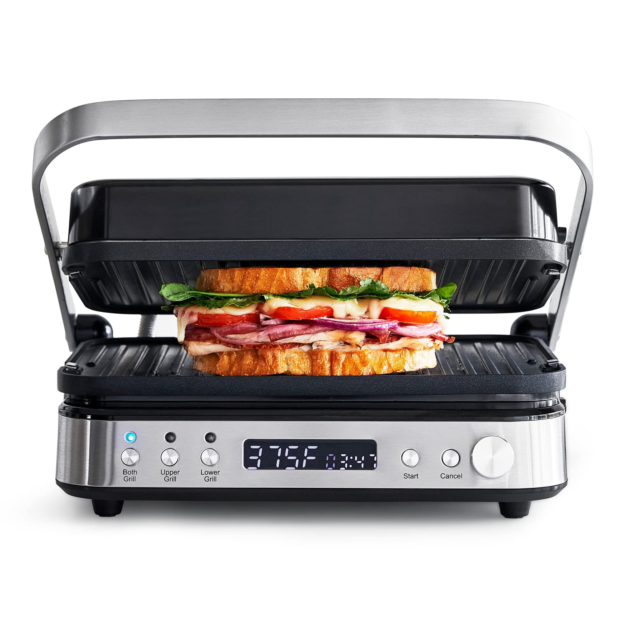 Póngase En Contacto Con Parrilla Y Plancha Greenpan Electric De Acero Inoxidable