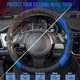 thumbnail image 4 of Funda para volante CAR PASS Line Rider, piel de microfibra, 4 of 6
