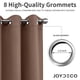 thumbnail image 5 of Cortinas Blackout Joydeco Térmicas Aislantes 240 cm 2 Paneles, 5 of 8