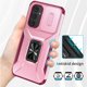 thumbnail image 2 of Funda Armada para Samsung Galaxy A54 5G con Tapa Deslizante y Soporte Magnético Giratorio Rosa, 2 of 4