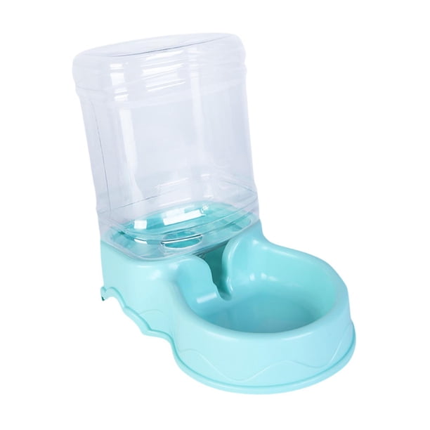 Dispensador De Comida Para Perros Y Gatos, Alimentador Automático Para Mascotas De 3,5 L, Dispensador De Agua Para Perros Pequeños, Conejos Y Cachorros, Color Azul