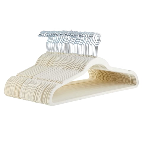 Rebajas - Set 50 Colgador Gancho Perchas Ropa Felpa Antideslizante