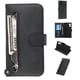 thumbnail image 1 of Funda con Cremallera para Samsung Galaxy Note 10, Carcasa Cartera de Cuero PU con Soporte y Tarjetero, 1 of 5