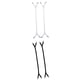 thumbnail image 1 of 4 Piezas Cama Ajustable Ajustable/sábana Plana Pinzas Correas Negro Blanco, 1 of 4