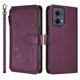 thumbnail image 2 of Funda Cartera Mariposa para [Motorola Edge 2024 5G] con Soporte y Cremallera Violeta, 2 of 6