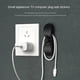 thumbnail image 4 of Juego de 2 soportes para enchufes, organizador de cables, enrollador de cables, gancho para enchufes de cocina, hebilla de fijación sin perforaciones., 4 of 6
