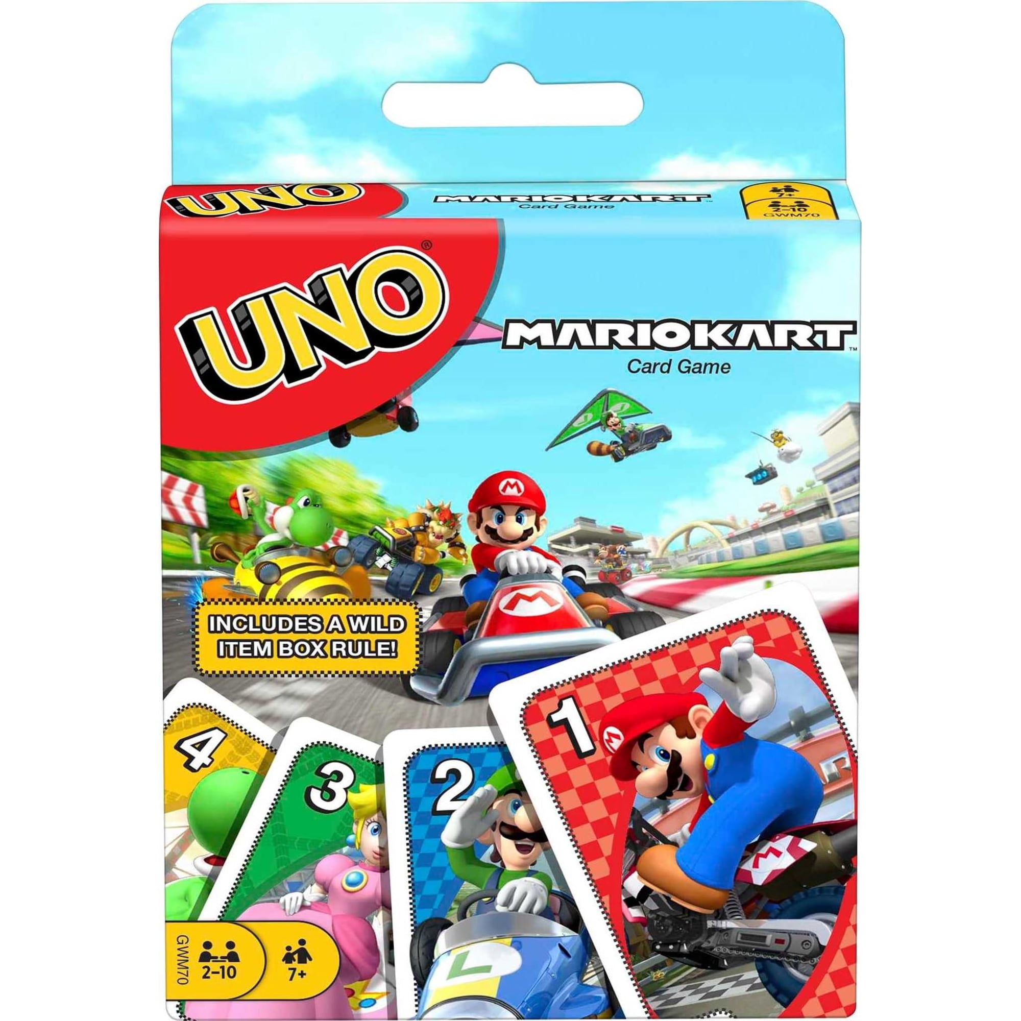 Juego De Cartas Mattel Games Uno Mario Kart Para Niños Y Adultos Mayores De 7 Años