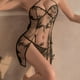 thumbnail image 1 of Women's 2 Pc Lingerie Sets, Sexy Vintage Embroidered Polyamide Pajamas & Temptation Solid Panties, Women's Set, 1 of 3