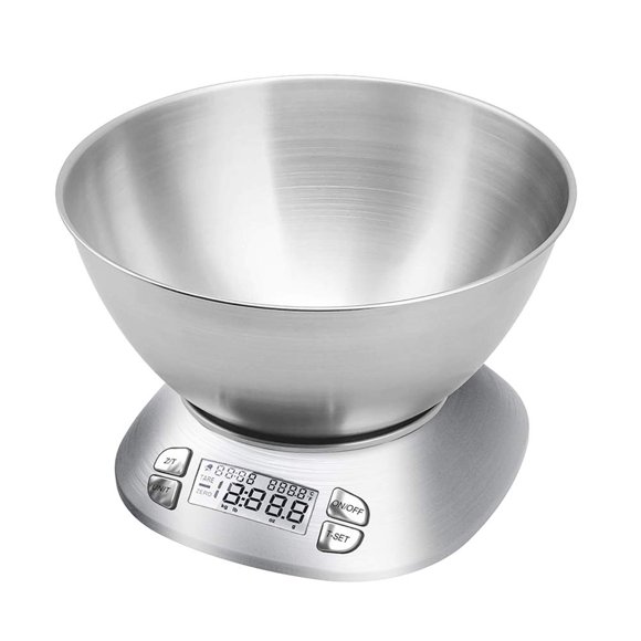 Balanza de cocina FOLIND 5,5 kg acero inoxidable 2,5 L