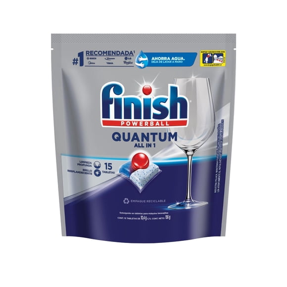 Detergente Tabletas Quantum, 15 Un