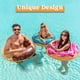 thumbnail image 2 of Flotador inflable para piscina con forma de rosquilla JOYIN de 32,5 pulgadas para adultos y niños (paquete de 3), 2 of 9