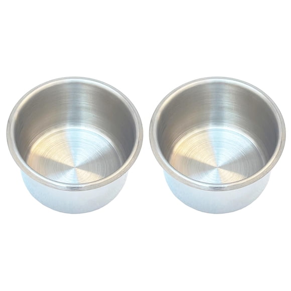 SEETOOOGAMES Insertos de Portavasos - Pack de 2 en Acero Inoxidable, Reemplazo para Mesa de Póker, Escritorio, Sofá, Coche, Barco, Bancos y Camión