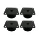 thumbnail image 3 of 4x Soportes Para Muebles Patas Muebles De Salón Herrajes Para Cama Pie Para Muebles Negro 5x3cm, 3 of 5