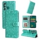 thumbnail image 1 of Funda tipo cartera FOXDOCK para Infinix Hot 11 , diseño girasol en relieve, cuero PU, cierre magnético, soporte y tarjetero, 1 of 5