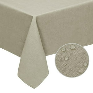 Aura Zeus - Mantel Rectangular Lino Antimanchas 220 X 140 Cm Mesa Beige Az