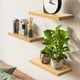 thumbnail image 2 of Estante flotante BAYKA de roble para pared, 57 cm, set de 3, 2 of 9