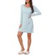 thumbnail image 4 of INSPIRE CHIC Camisón de Manga Larga a Rayas para Mujer con Almohadillas de Sujetador Integradas Vestido de Dormir Midi de Viscosa Suave Corte A-Línea Holgado Ropa de Casa Grande Rayas Verdes, 4 of 6